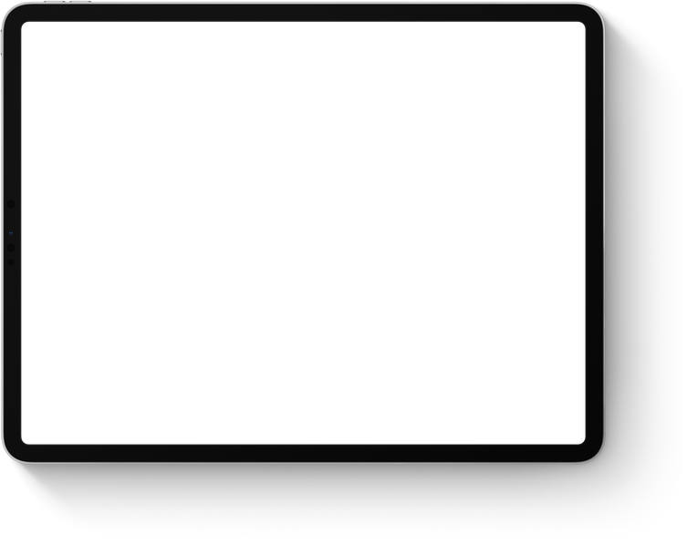 Black Apple iPad Pro Frame with Shadow